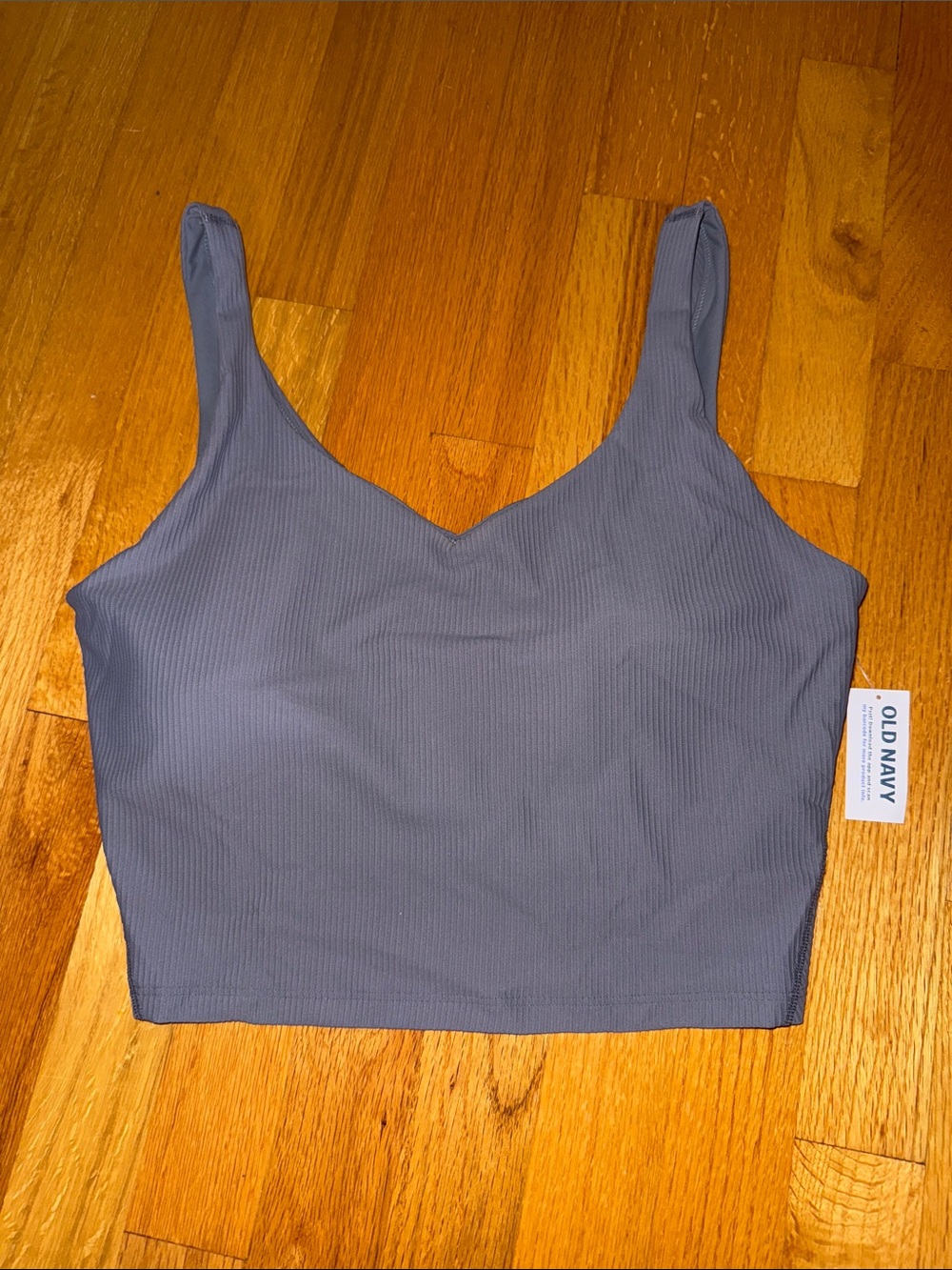 Blue gray workout tank